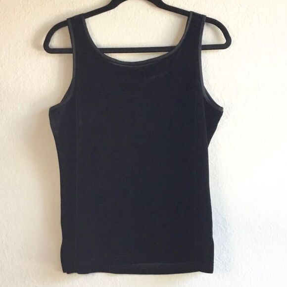 Jaclyn Smith velvet vintage tank top witchy witchcore whimsygoth fairy S - Picture 6 of 6